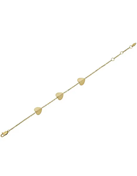 Delicate gold-plated heart bracelet Harlow JF04653710