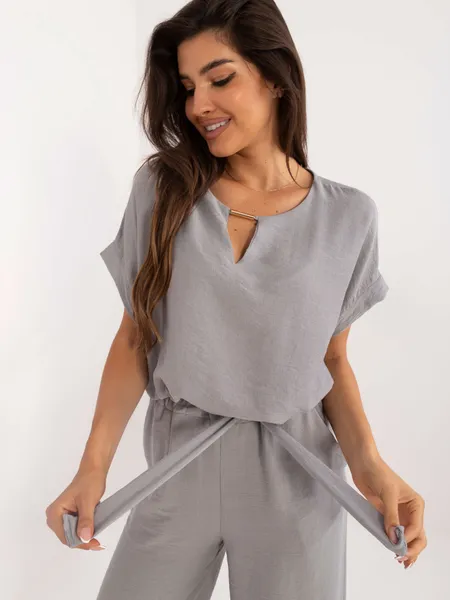 Women's gray summer set