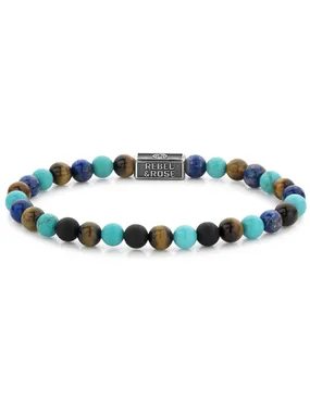 Bead bracelet Mix Turquoise 925 RR-6S006-S