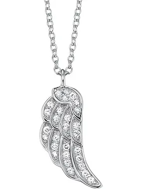 Silver necklace Wing with zircons ERN-LILWING-ZI