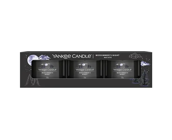 Set of votive candles in glass Midsummer's Night 3 x 37 g