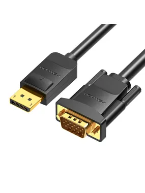 DisplayPort to VGA Cable Vention HBLBG 1.5m, 1080P 60Hz(Black)