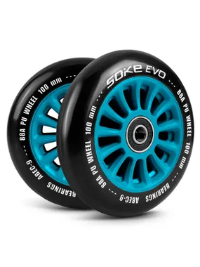 100 mm scooter wheels blue 2 pcs