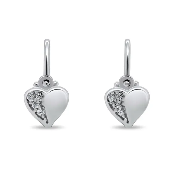 Tender girl earrings heart EA182W