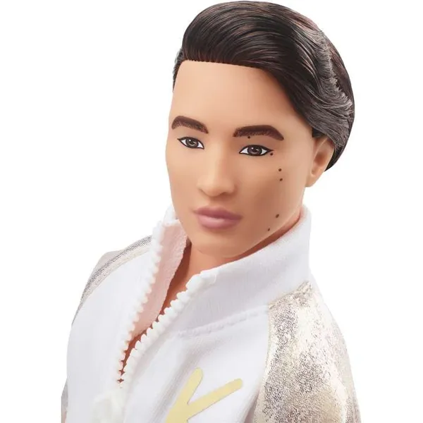 Dell Barbie The Movie Ken in White And Gold Tracksuit