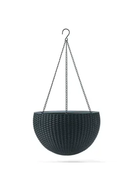 Keter Sphere Planter hanging flowerpot anthracite
