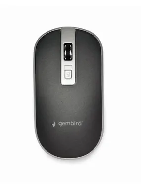 MOUSE USB OPTICAL WRL BLACK/SILVER MUSW-4B-06-BS GEMBIRD