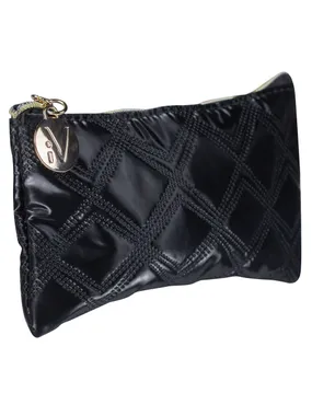 Gold & black beautician quilted little black