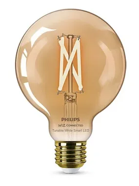 Philips Smart Filament Amber E27 G95 7 W (50 W), WW-CW