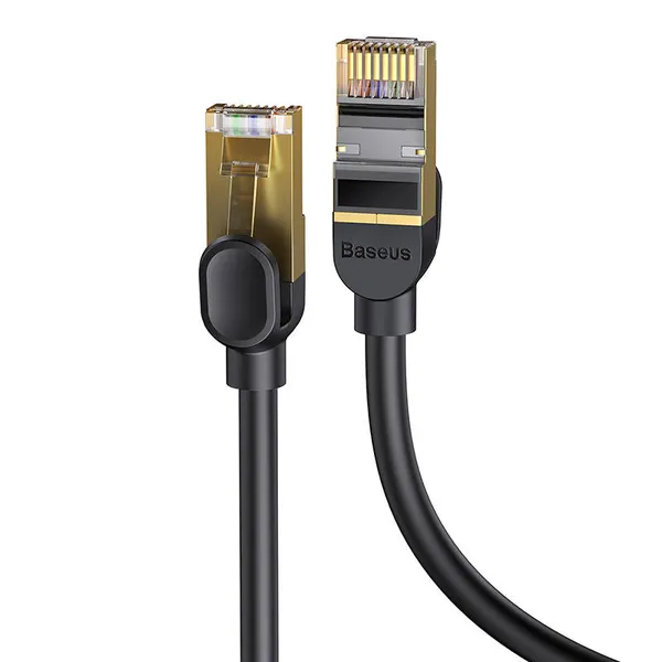 Baseus Ethernet RJ45, 10Gbps, 1m network cable (black)