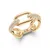 Luxury gold-plated ring Crystal Link DW0040059