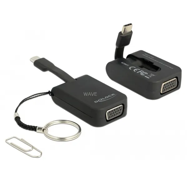 USB C > VGA (DP Alt Mode) keychain, adapter