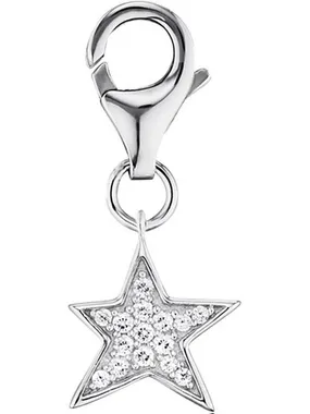 Silver pendant for star with zircons ERC-LILSTAR-ZI