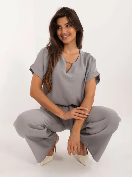 Women's gray summer set