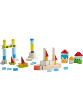 Basic building blocks colorful, set medium, construction toys