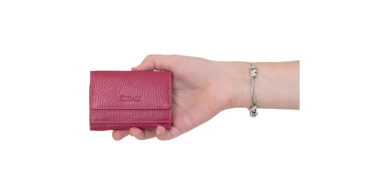 Women's leather wallet 1756 B viva magenta