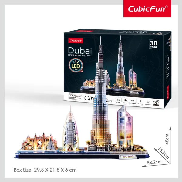 Cubic Fun Puzzle 3D LED Dubai