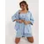 Women's light blue summer set