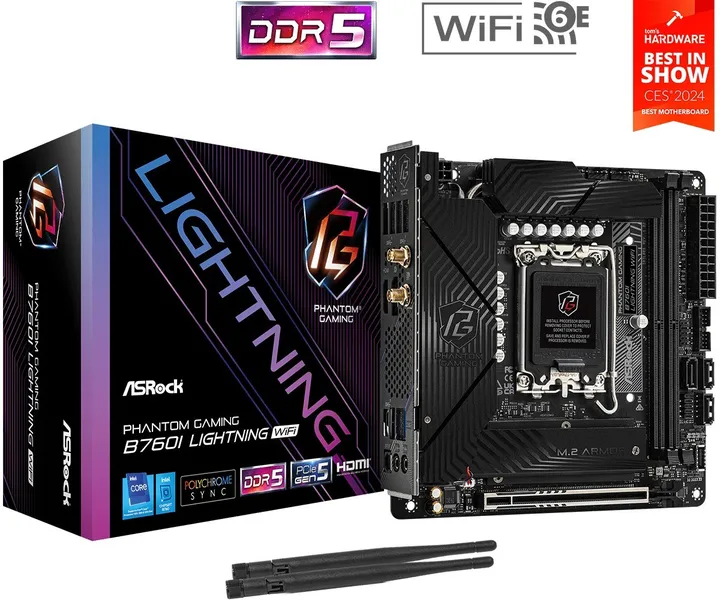 ASRock B760I LIGHTNING WIFI mātesplate