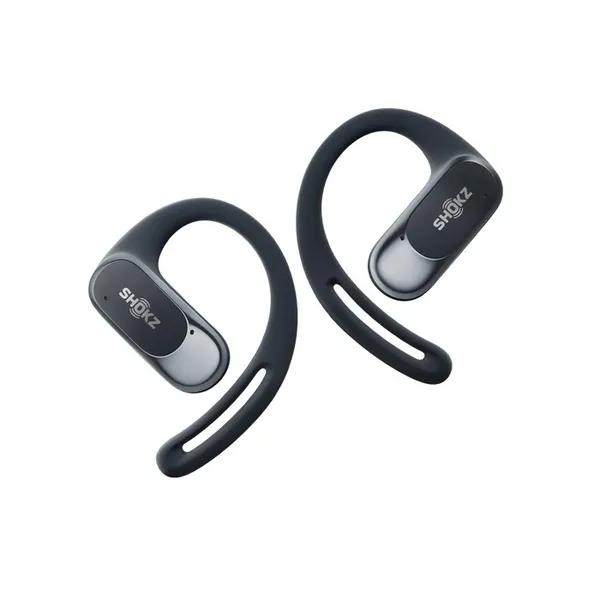 SHOKZ OpenFit Air austiņas bezvadu austiņas ar auss āķi Zvani/Mūzika/Sports/Ikdienas Bluetooth Melns