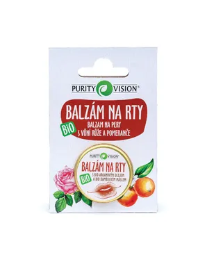 Caring BIO lip balm with the aroma of rose and orange 12 ml