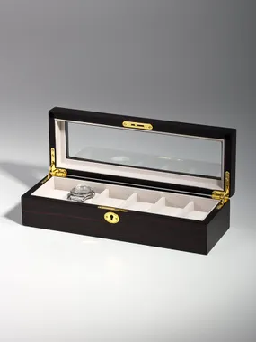 Rothenschild Watch Box RS-1087-6E for 6 Watches Ebony