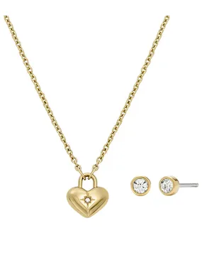 Charming Gold-plated Jewelry Set JF04881set (Necklecce, Earrings)