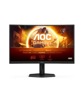 AOC G4 CQ27G4X datora monitors 68,6 cm (27") 2560 x 1440 pikseļi Quad HD LCD melns