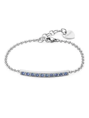 Dazzly SDZ14 Dazzly Blue Crystal Dazzling Steel Bracelet