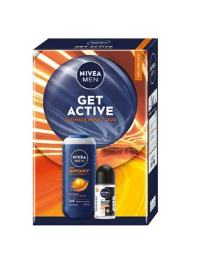 Men Get Active set 3in1 shower gel 250ml + roll-on antiperspirant 50ml