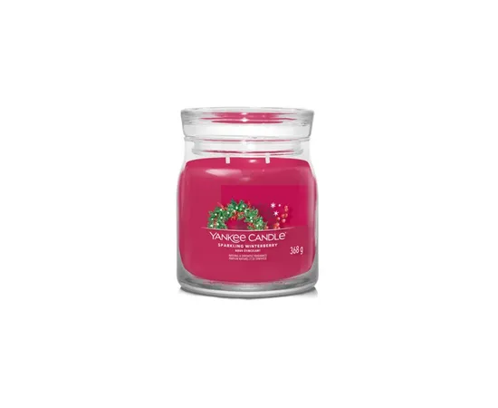 Sparkling Winterberry Signature Candle ( jiskrné zimní bobule ) - Vonná svíčka, 368g, 368.0g