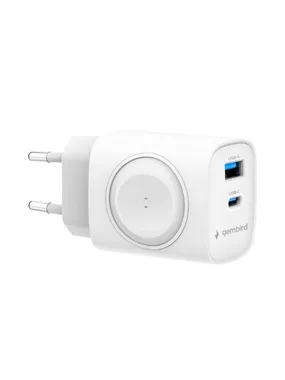 USB-A USB-C charger 20W PowerDelivery Quick Charge 3.0, white