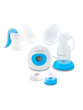 Esperanza ECM003B elektrisks / manuāls 2-in-1 krūts sūknis zils 150 ml