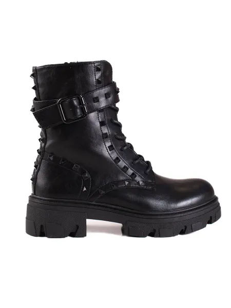 Shelovet studded women's worker black