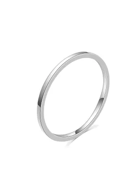 Minimalist silver ring R0002020