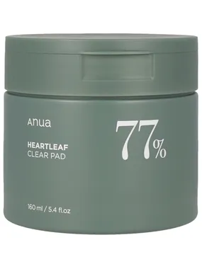 Heartleaf 77% Clear Pad toning face pads 160ml