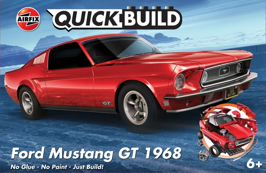 Plastic model Quickbuild Ford Mustang GT 1968