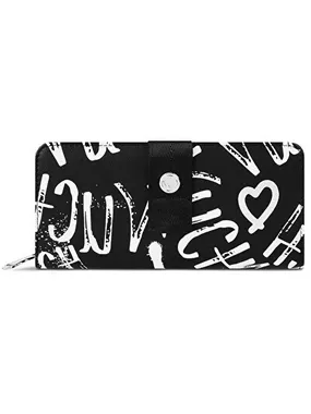 Women's wallet Zelya Grafitti Black