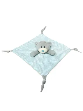 Cuddly toy Milus Bear blue-cream 25x25 cm