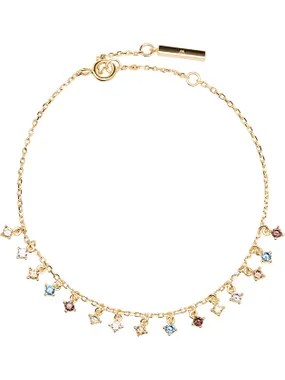 Gentle gilded bracelet with pendants WILLOW Gold PU01-109-U