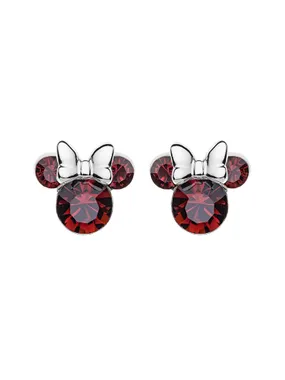 Glittering silver Minnie Mouse stud earrings ES00028SJANL.CS