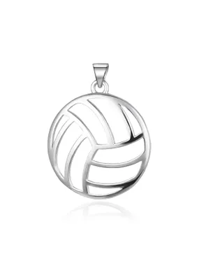 Silver pendant Volleyball ball AGH735