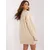 Women's light beige knit dress