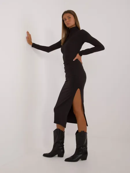 Women's black fitted dress