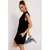 M789 Mini dress with shoulder pads - black