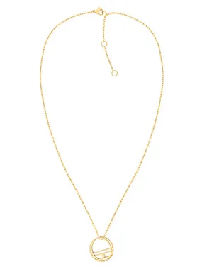Gold plated steel necklace TH2780324 (chain, pendant)