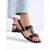 Black stylish women's sandals