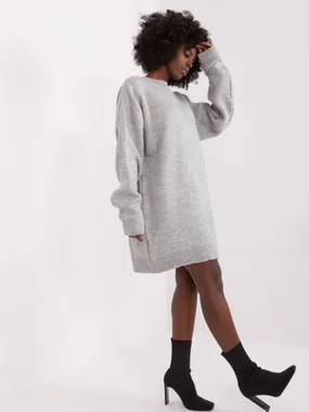 Women's Gray Knitted Dress