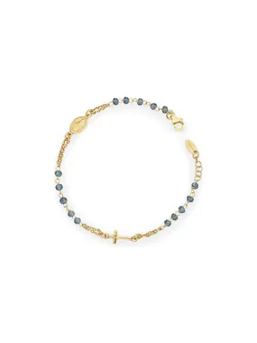 Elegant silver bracelet with Rosary BROGBL3 crystals