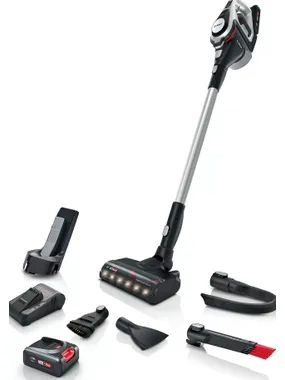 Bosch Serie 8 BCS8224WA rokas putekļsūcējs melns, sarkans, tērauda bez maisa